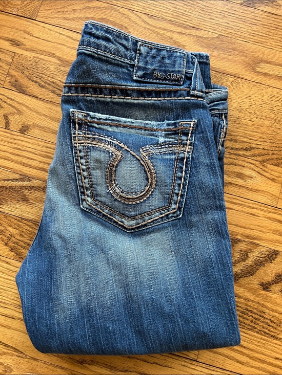 Big Star Denim - Big Star Women's Cropped Ankle Jeans in Medium Blue